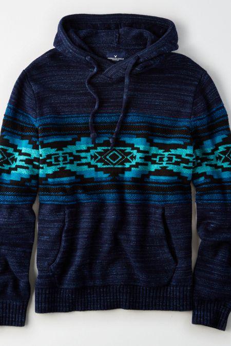 American Eagle Outfitters Ae Patterned Baja Sweater