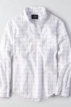 American Eagle Outfitters Ae Poplin Popover Shirt
