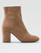 American Eagle Outfitters Microsuede High Covered Heel Bootie