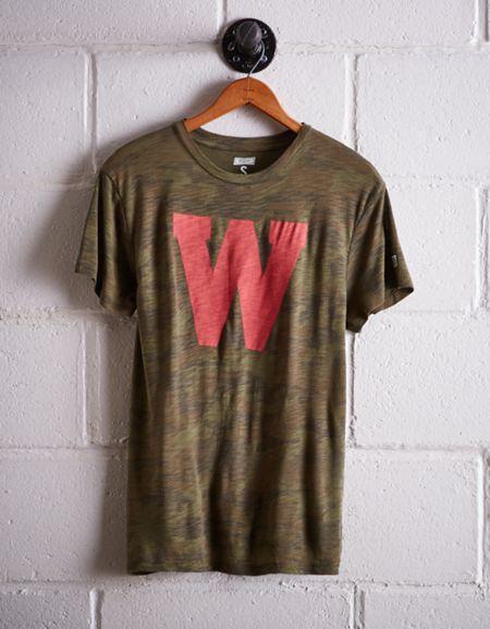 Tailgate Women's Wisconsin Camo Boyfriend Tee