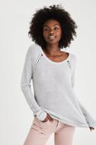 American Eagle Outfitters Ae Shoulder-stitch Sweater