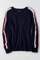 American Eagle Outfitters Ae Striped Sleeve Sweater