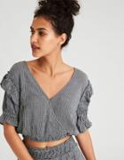 American Eagle Outfitters Ae Puff Sleeve Top