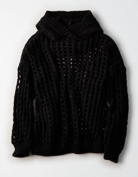 American Eagle Outfitters Don't Ask Why Open Stitch Hoodie