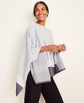 Ann Taylor Colorblock Cape