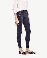 Ann Taylor Ponte Zipper Leggings
