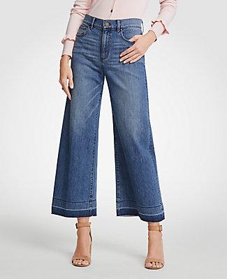 Ann Taylor Released Hem Wide Leg Jeans