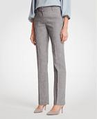Ann Taylor The Straight Leg Pant In Crosshatch - Classic Fit