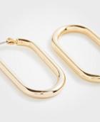 Ann Taylor Small Oval Hoop Earrings
