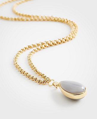 Ann Taylor Large Stone Pendant