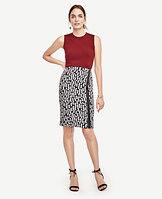 Ann Taylor Dot Jacquard Pencil Skirt