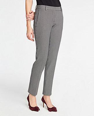 Ann Taylor The Ankle Pant In Grid - Curvy Fit