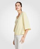 Ann Taylor Flare Sleeve Top