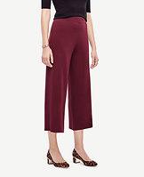 Ann Taylor Knit Wide Leg Crop Pants