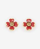 Ann Taylor Enamel Flower Stud Earrings