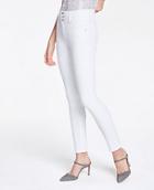 Ann Taylor High Rise Skinny Jeans In White