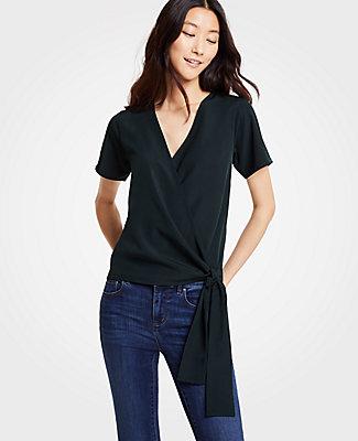 Ann Taylor Wrap Top