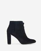 Ann Taylor Ophelia Suede Lace Up Booties