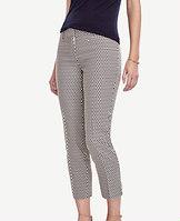 Ann Taylor Devin Jacquard Cropped Pants