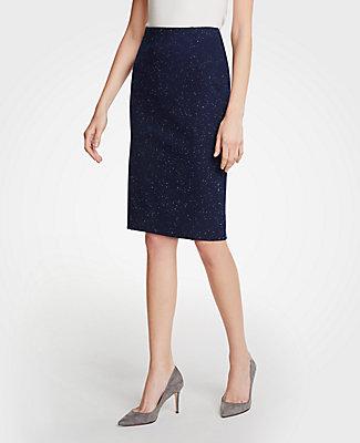Ann Taylor Speckled Pencil Skirt