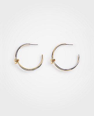 Ann Taylor Twisted Knot Hoop Earrings