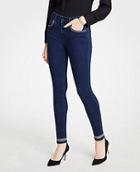 Ann Taylor Modern Shimmer Trim All Day Skinny Jeans