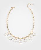 Ann Taylor Geometric Crystal Statement Necklace