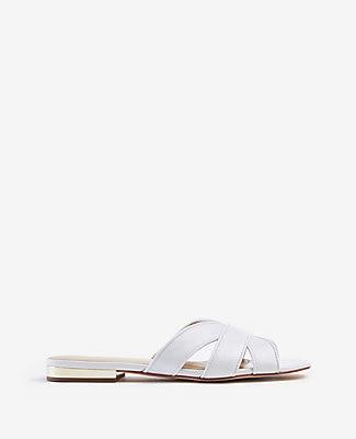 Ann Taylor Virginia Leather Flat Sandals