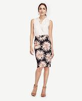Ann Taylor Chrysanthemum Pencil Skirt