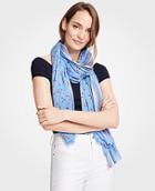 Ann Taylor Lily Leaves Scarf