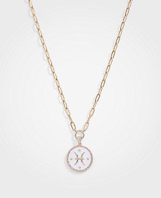 Ann Taylor Pisces Zodiac Necklace