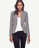 Ann Taylor Herringbone Blazer