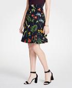 Ann Taylor Wild Botanical Flare Skirt