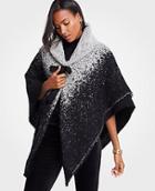 Ann Taylor Shawl Collar Tie Poncho