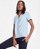Ann Taylor Wrap Front Tee