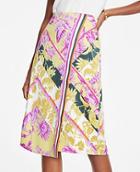 Ann Taylor Floral Scarf Print Wrap Skirt