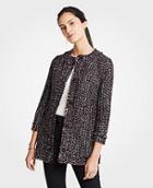 Ann Taylor Tweed Ruffle Collar Jacket