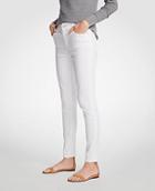 Ann Taylor Curvy All Day Skinny Jeans In White