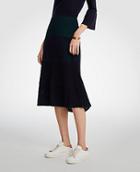 Ann Taylor Ribbed Full Sweater Skirt