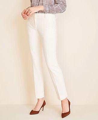 Ann Taylor The Ankle Pant In White - Curvy Fit
