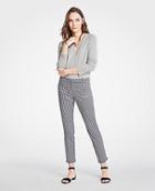 Ann Taylor The Crop Pant In Gingham - Curvy Fit