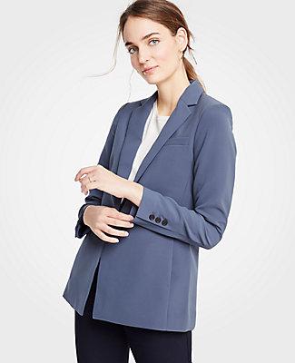 Ann Taylor Drapey Doubleweave Blazer