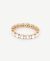 Ann Taylor Crystal Pearlized Stretch Bracelet