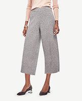Ann Taylor Cashmere Wide Leg Crop Pants