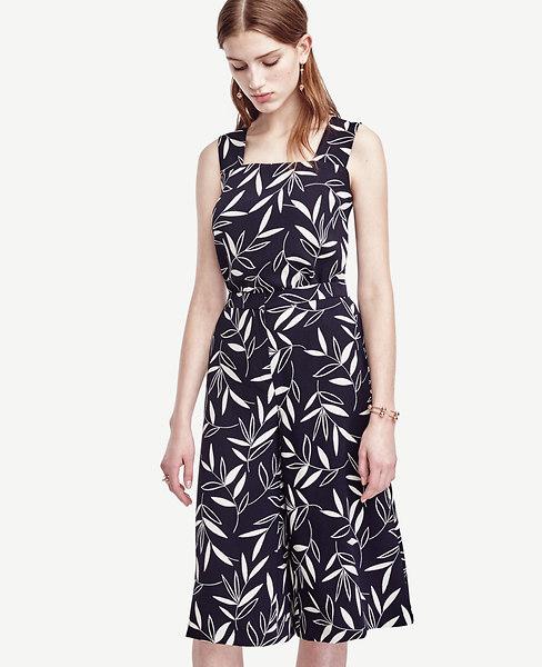 Ann Taylor Shadow Leaf Culottes