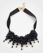 Ann Taylor Floral Fabric Statement Necklace
