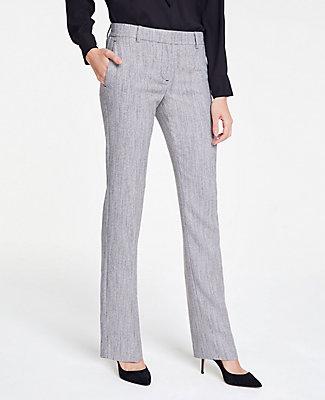 Ann Taylor The Straight Leg Pant In Herringbone - Curvy Fit