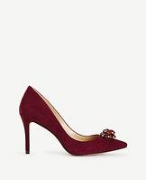 Ann Taylor Aisling Suede Stone Pumps
