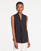 Ann Taylor Bow Neck Shell