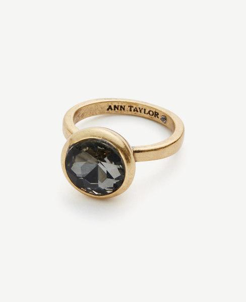 Ann Taylor Crystal Bezel Ring